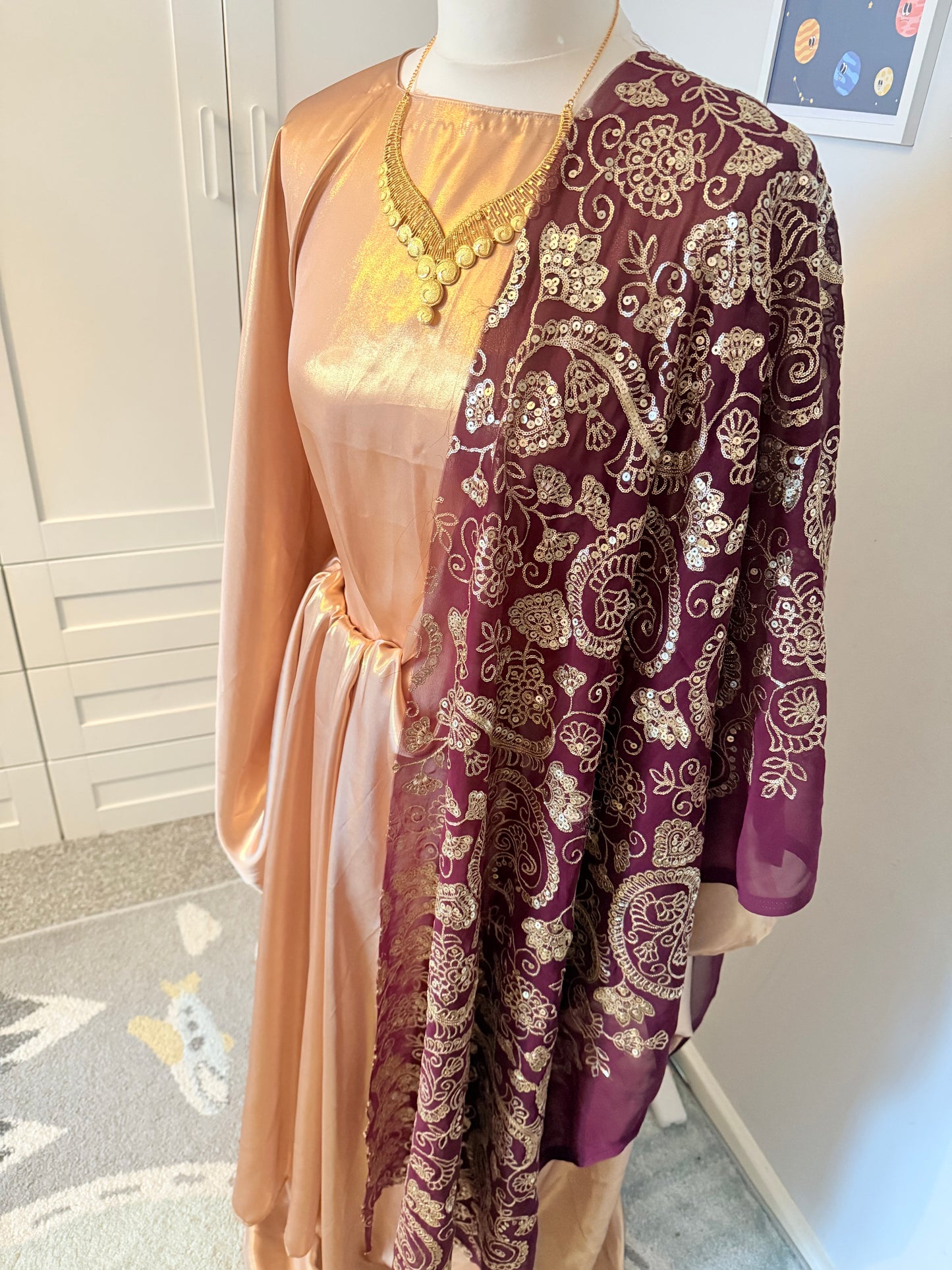 Gold & Plum Dirac Set- Fully tailored