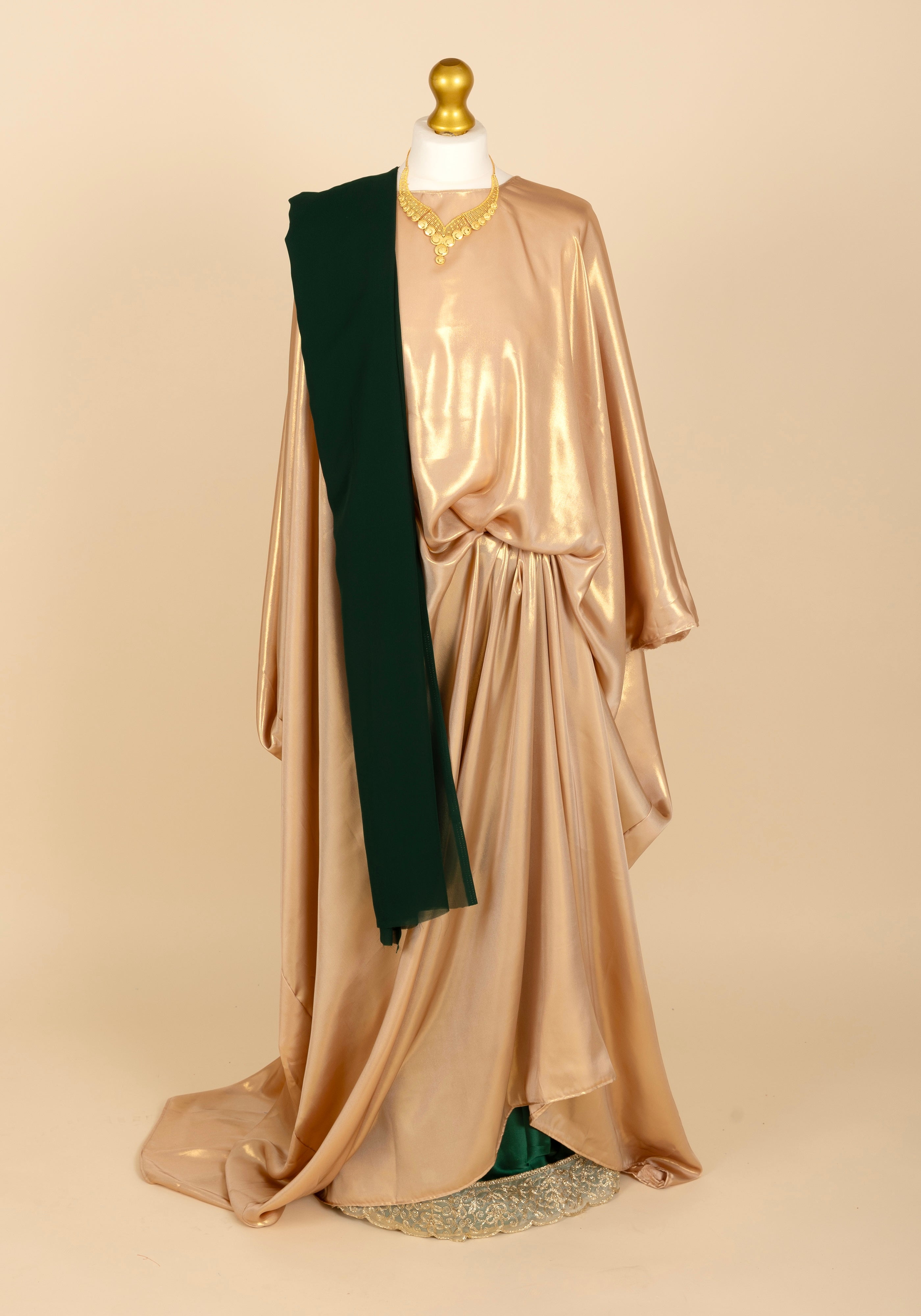 Gold Shimmer & Green Bridesmaid Dirac – Malxiisa