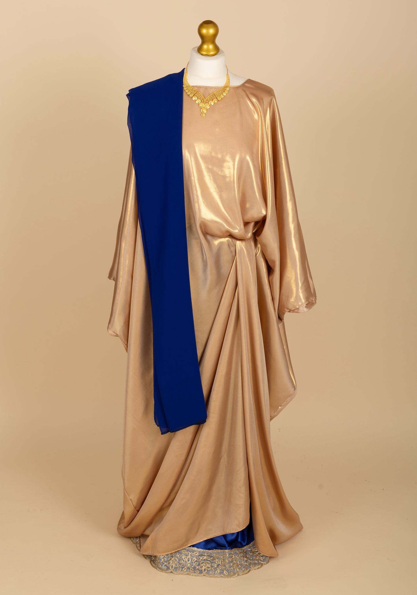 Gold Shimmer & Royal Blue Bridesmaid Dirac