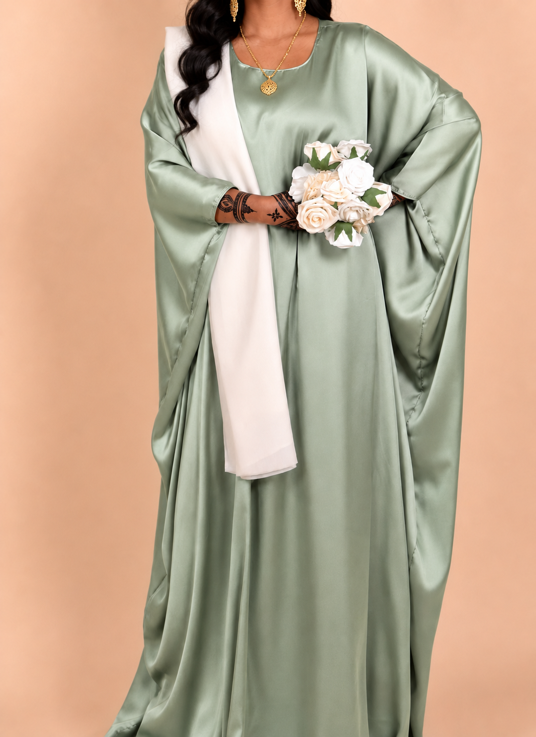 Mint green & Ivory Bridesmaid Dirac