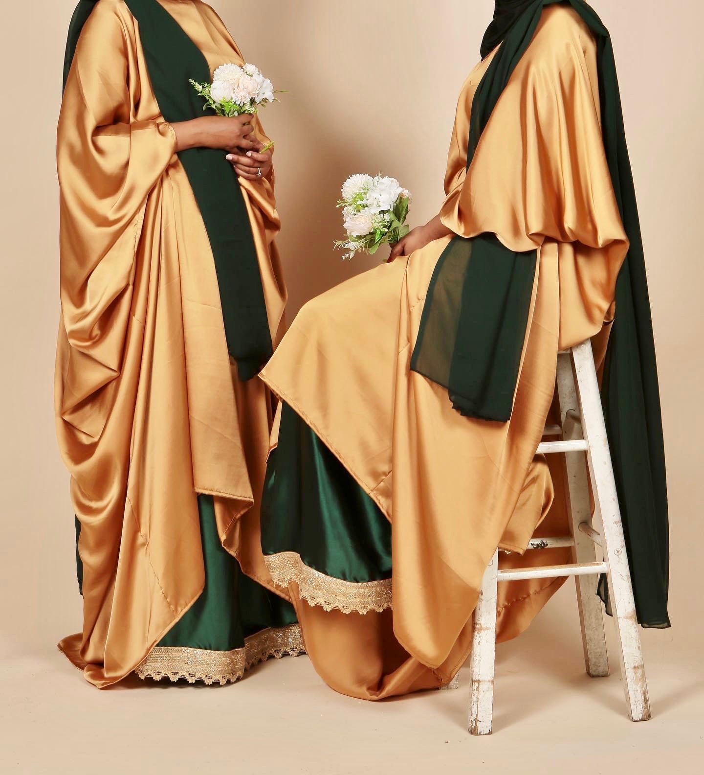 Gold & Green Bridesmaid Dirac – Malxiisa