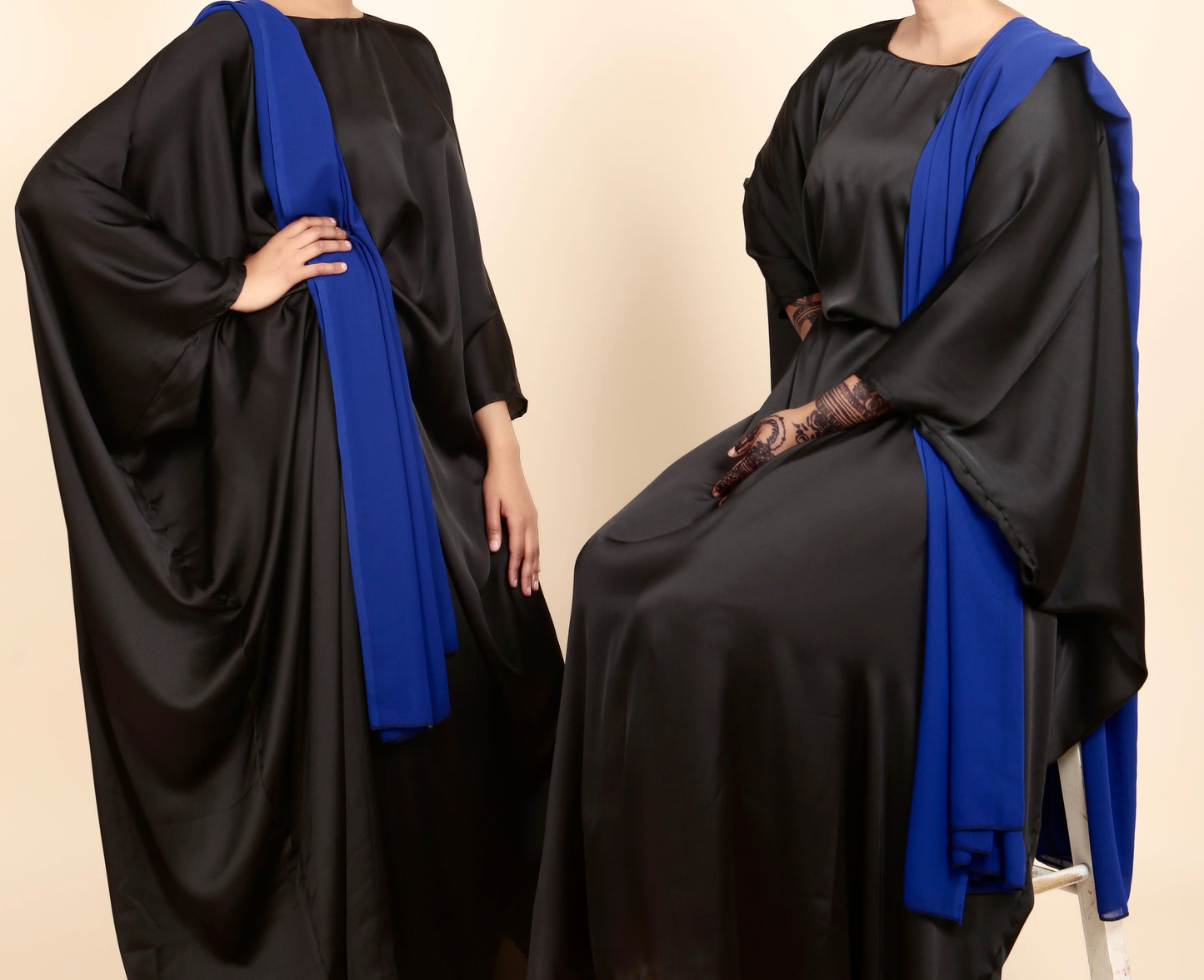 Black & Blue Bridesmaid Dirac