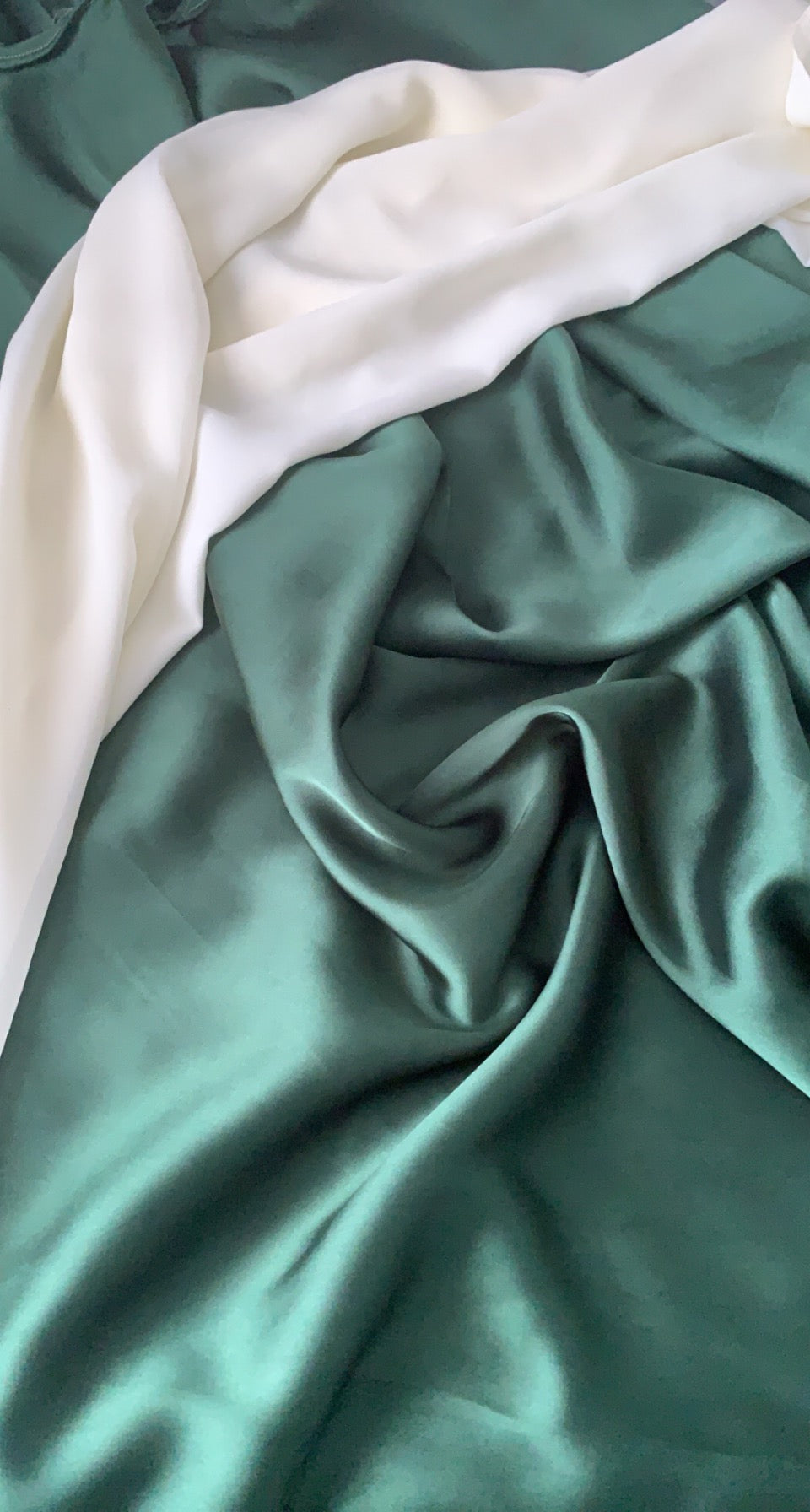 Emerald Green & Ivory Bridesmaid Dirac